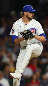 Porter Hodge demonstrating pitching mechanics showing hip flexion and rotation demands on the landing leg