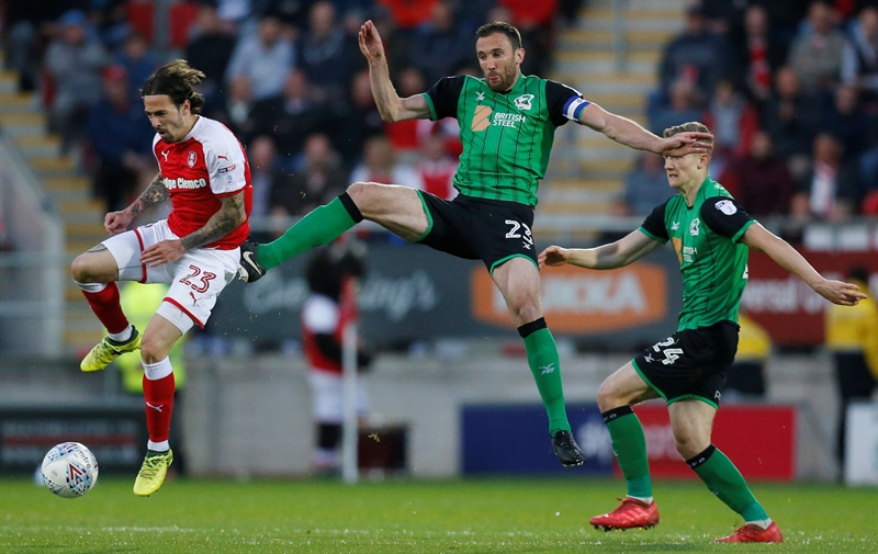 Soccer players demonstrating hip external and internal rotation mechanics during play